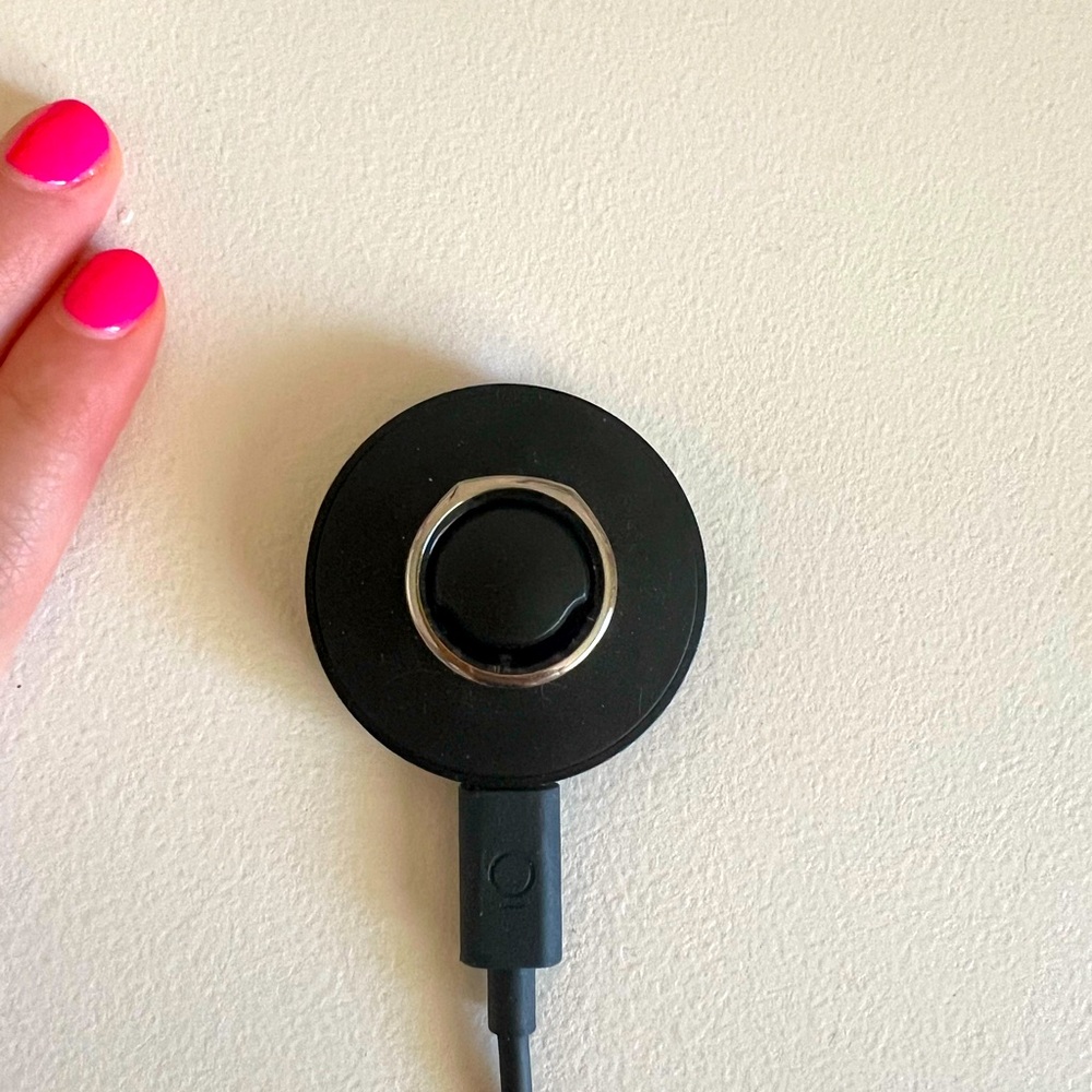 Oura Black and Silver Wearable Ring